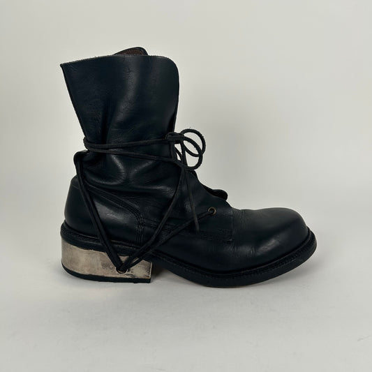 Dirk Bikkemburgs Metal Heel Lace Hole Boots Size 43