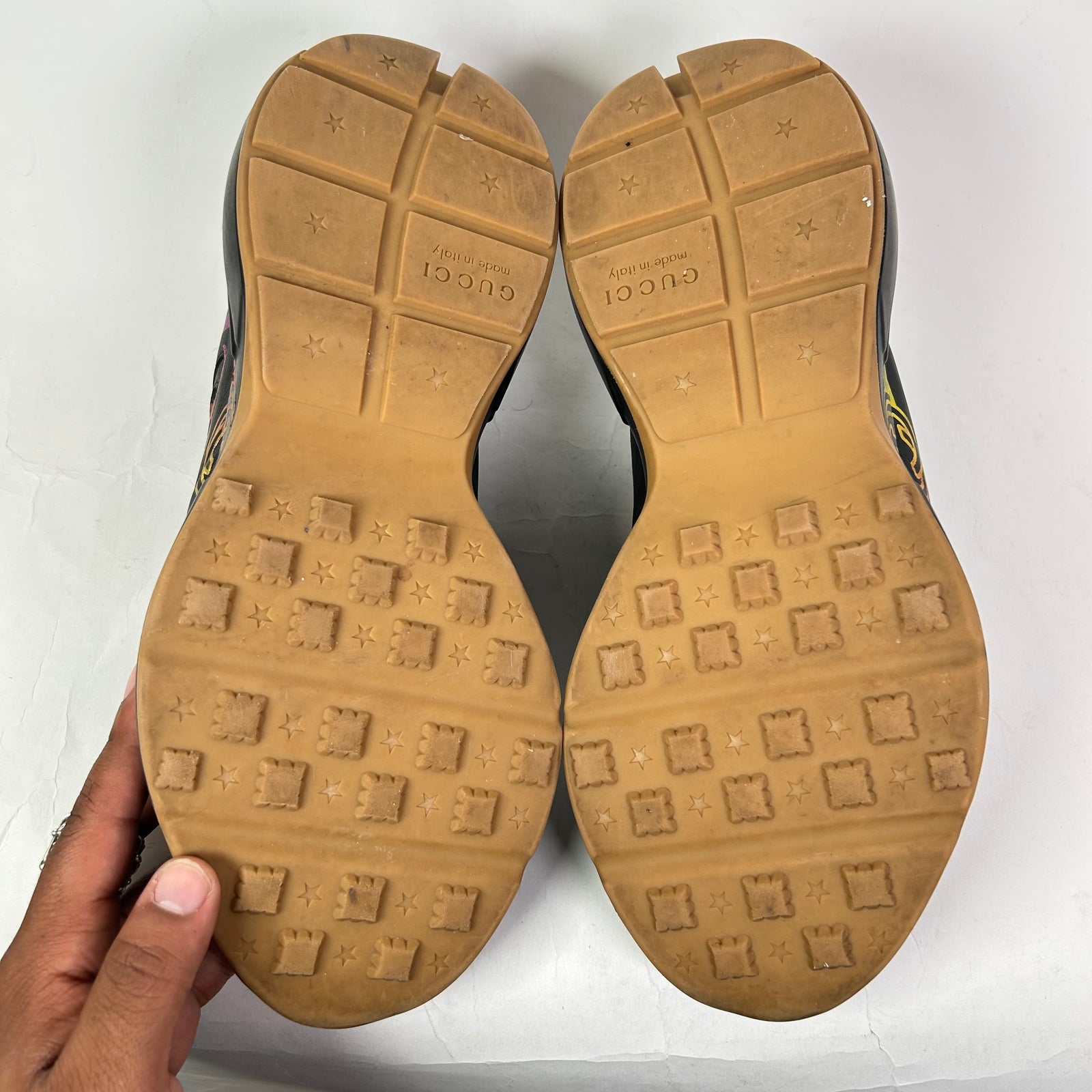 Gucci Iridescent Logo Rhyton Sneaker