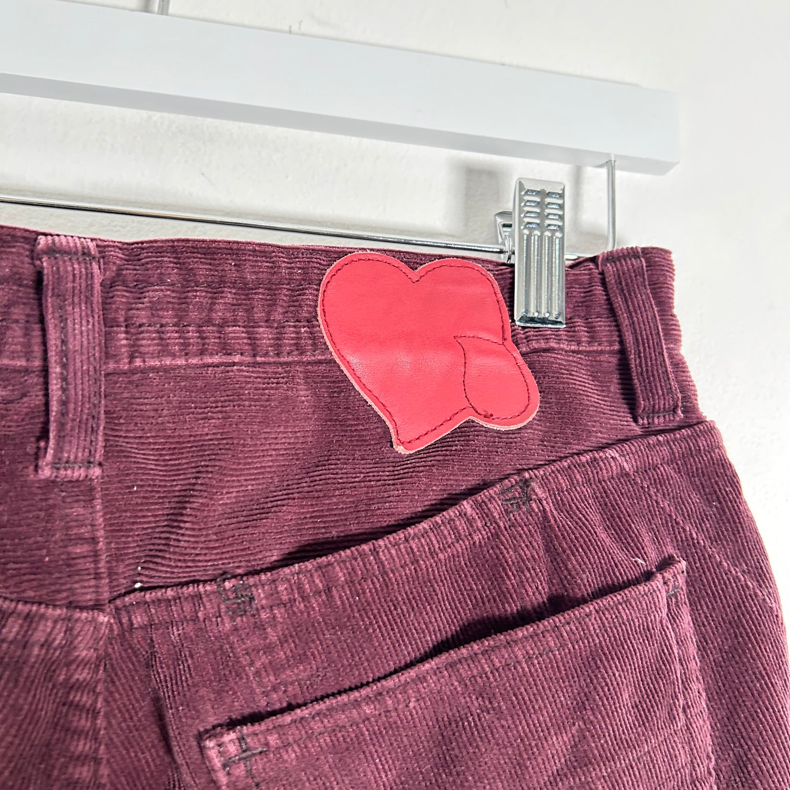 Number (N)ine Pain Burgundy Corduroy Pants Size 28x32