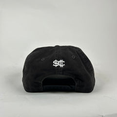 Street Commerce Black Mirrored Logo Distressed Snapback