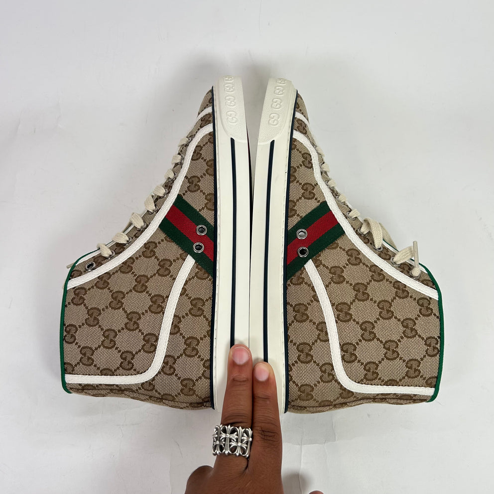 Gucci Tennis 1977 Canvas High-Top Sneakers