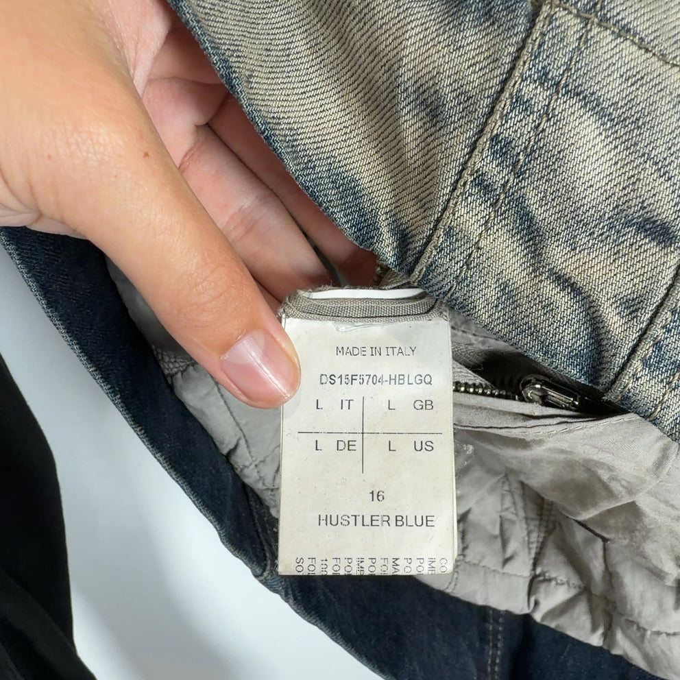 Rick Owens FW15 Fur Pocket Hybird Asymmetric Button Slave Jacket