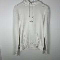 Saint Laurent Small Box Logo Pull-Over Hoodie