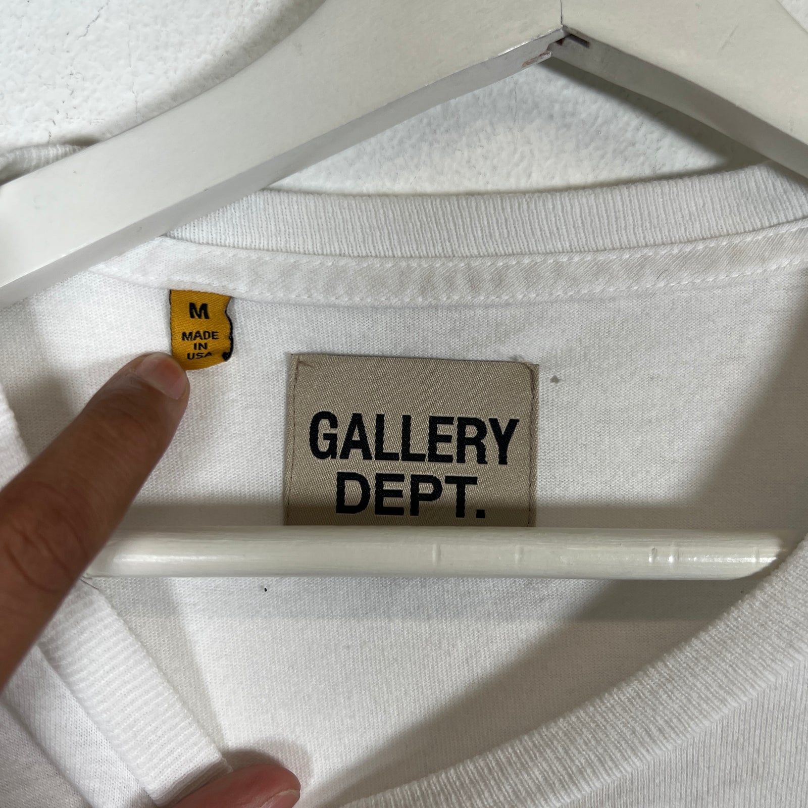 Gallery Dept White Big G Ball Tee Size M