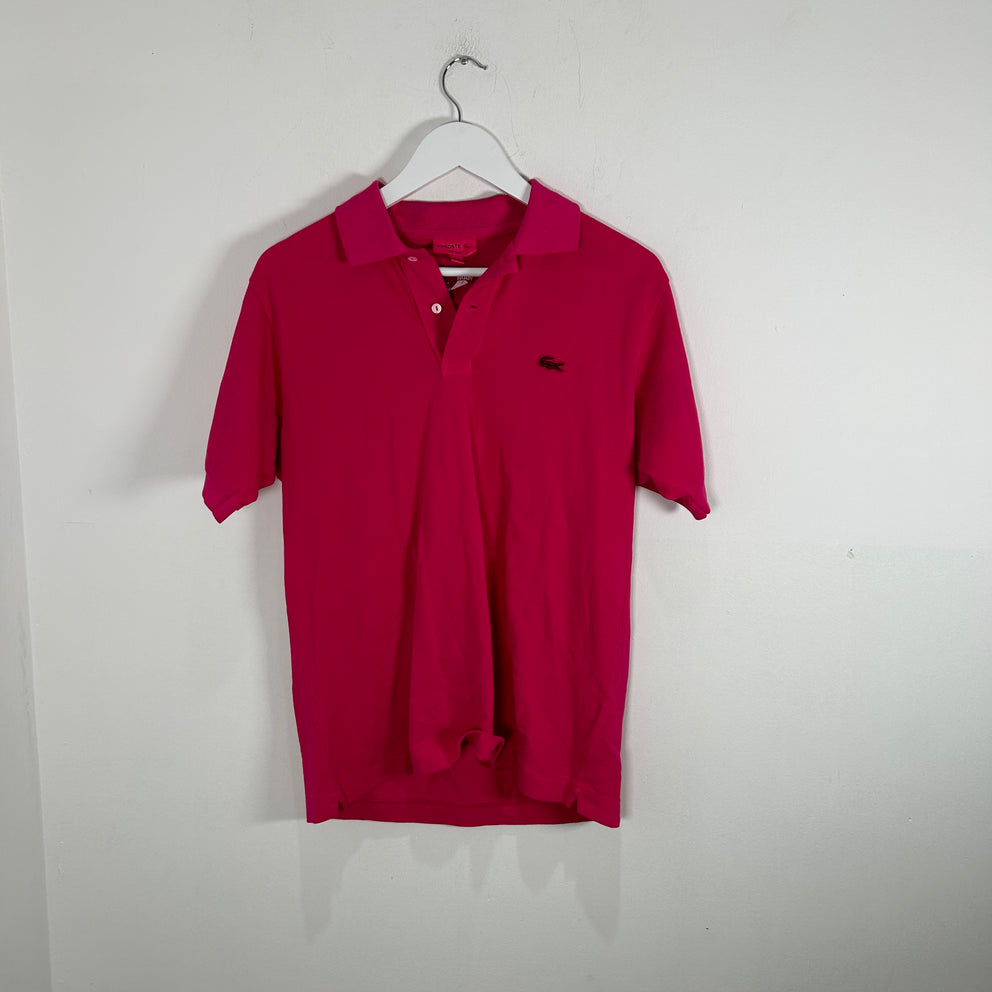 Lacoste x Junya Watanbe CDG Pink Logo Polo Shirt Size S