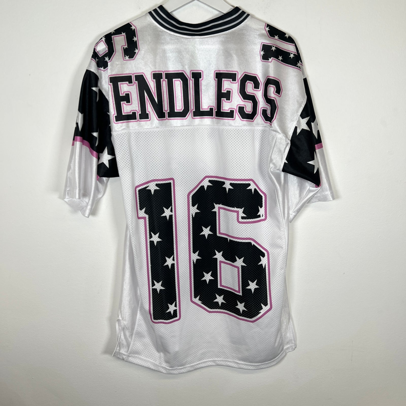 Endless "Pink Tape" White Jersey Size M
