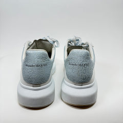Alexander McQueen White/Blue Croc Embossed Sneaker Size 42