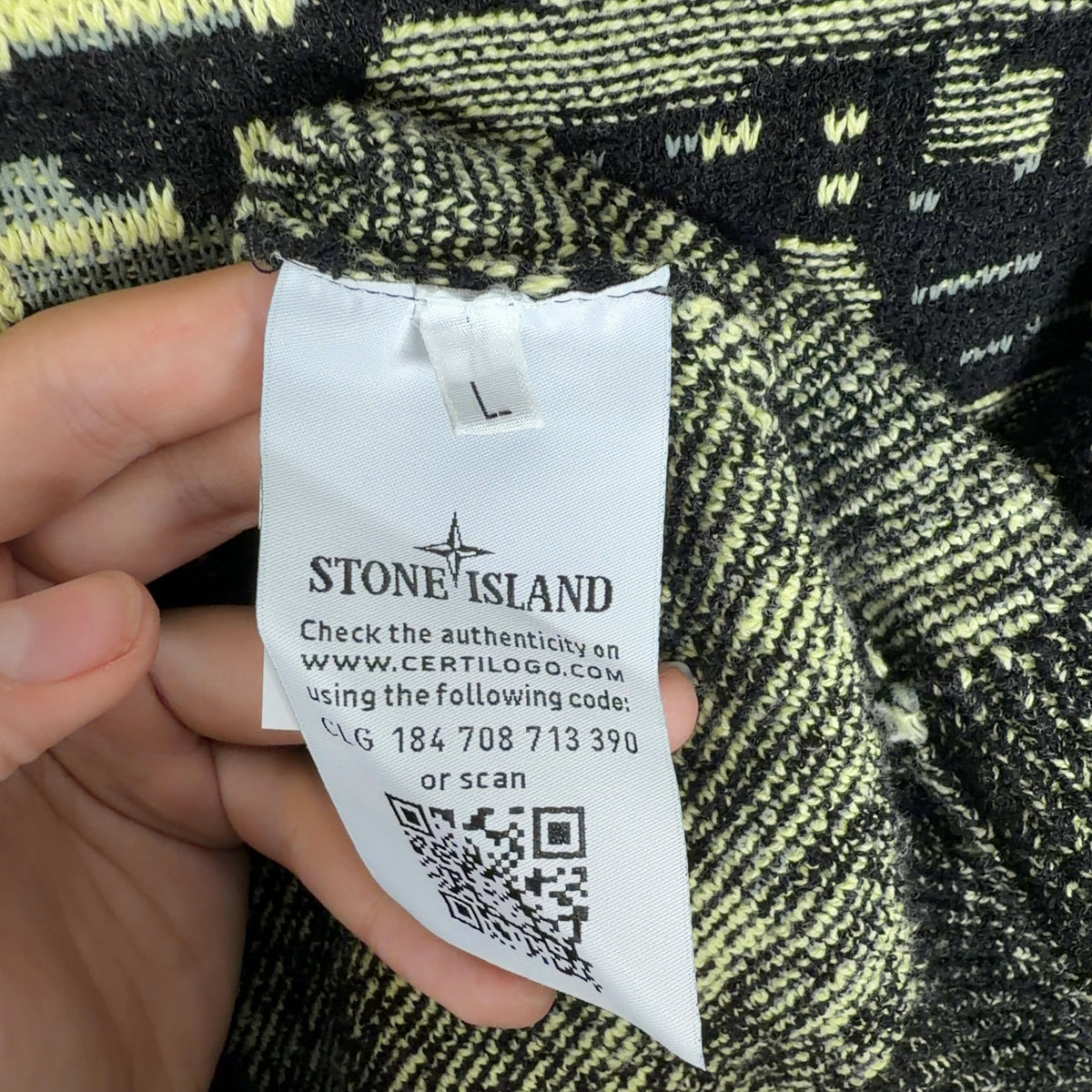 Stone Island Neon Knit Sweater
