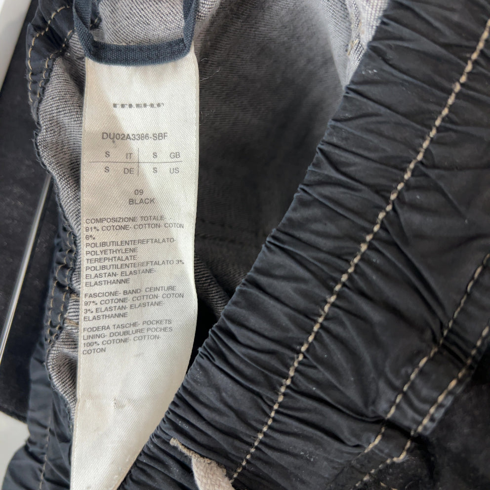 Rick Owens DRKSHDW Waxed Denim 'Mastadon' Cargo Pants