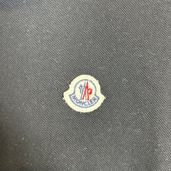 Moncler Black Maglia Polo Shirt Size M
