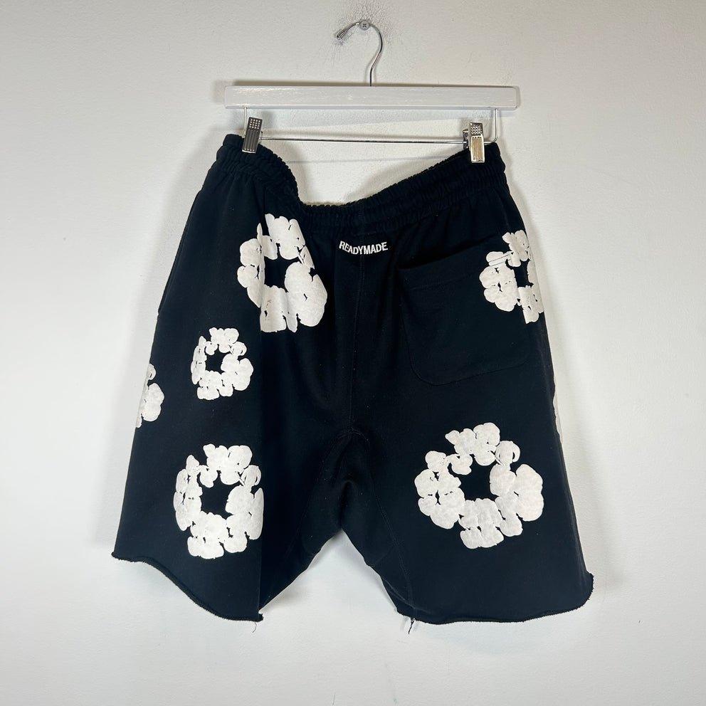 Denim Tears x ReadyMade Black Wreath Shorts Size XL