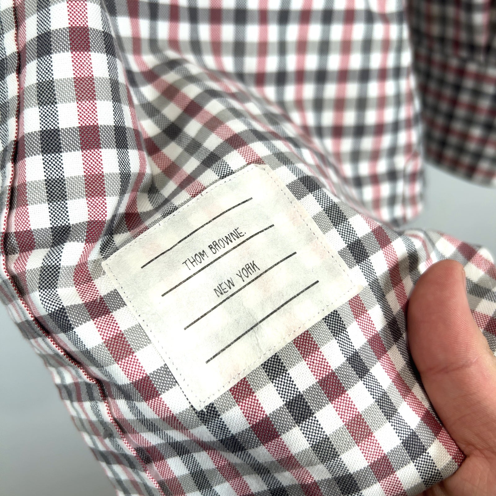 Thom Browne Plaid Button-Up Shirt