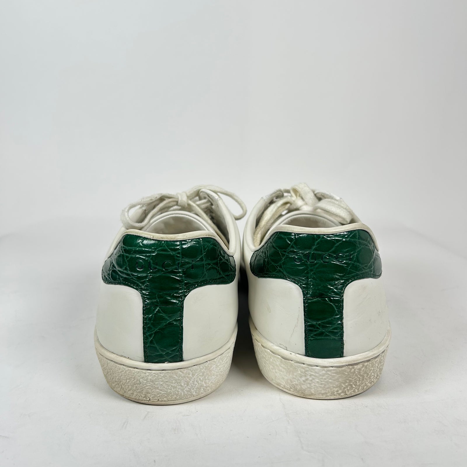 Gucci White Web Ace Sneaker Size GG 9