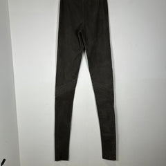 Rick Owens FW11 Limo Dust Blistered Leather Biker Leggings