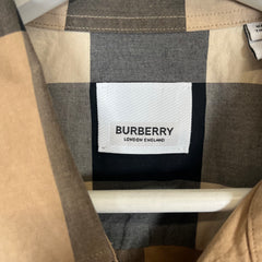 Burberry Vintage Check SS Button Up Shirt Sz L