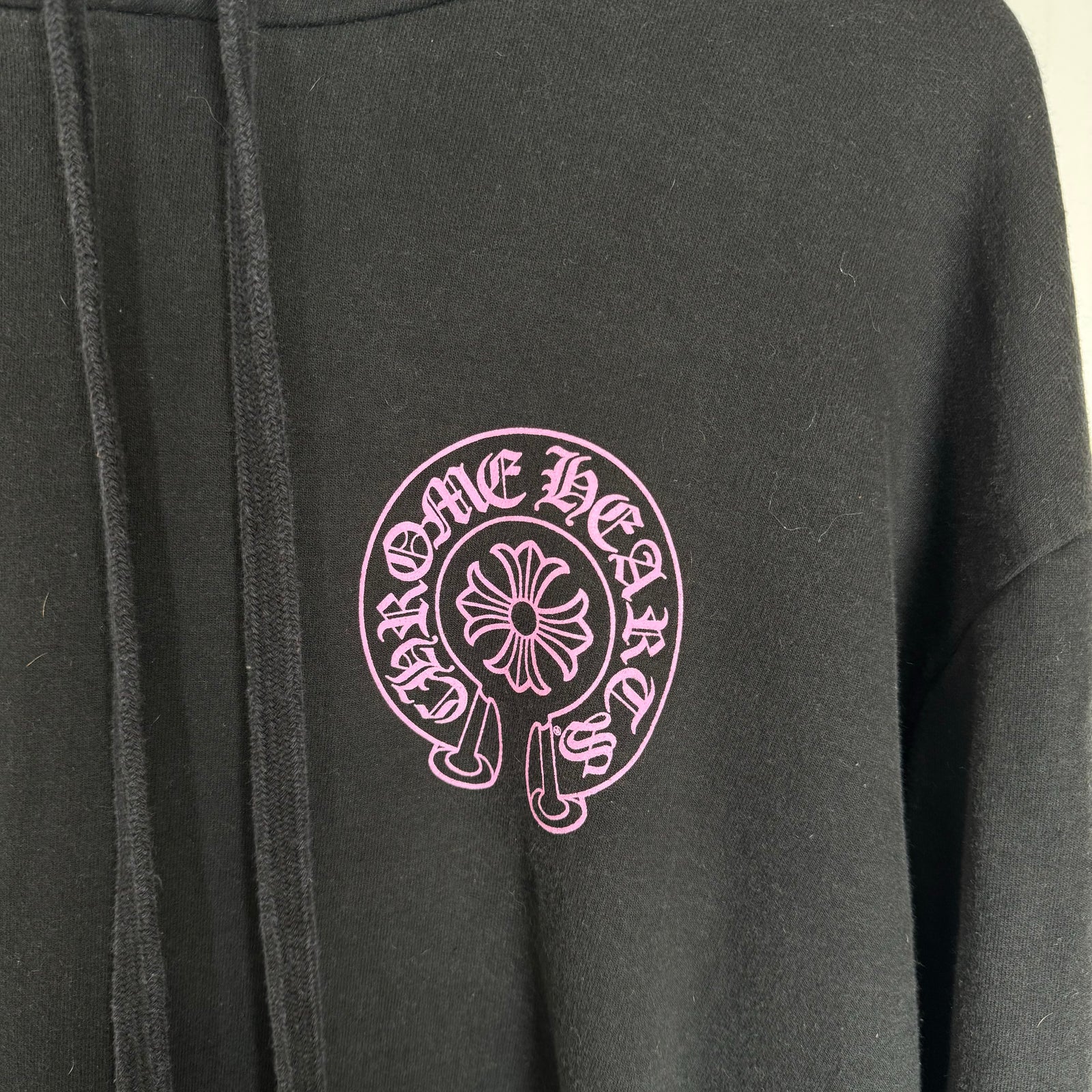 Chrome Hearts Pink Online Exclusive Horseshoe Hoodie Size L