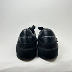 Alexander McQueen Black Glitter Low Sneaker Size 12