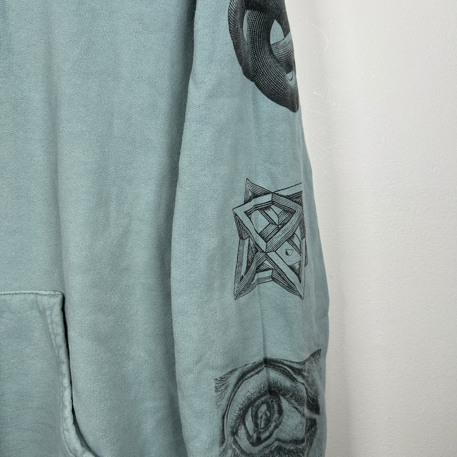 Supreme Blue M.C Escher Hoodie Size L