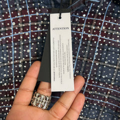 HMDD Brown/Blue Disco Flannel Size L