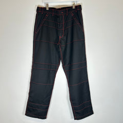 CDG Black/Red Woven Pants Size XL
