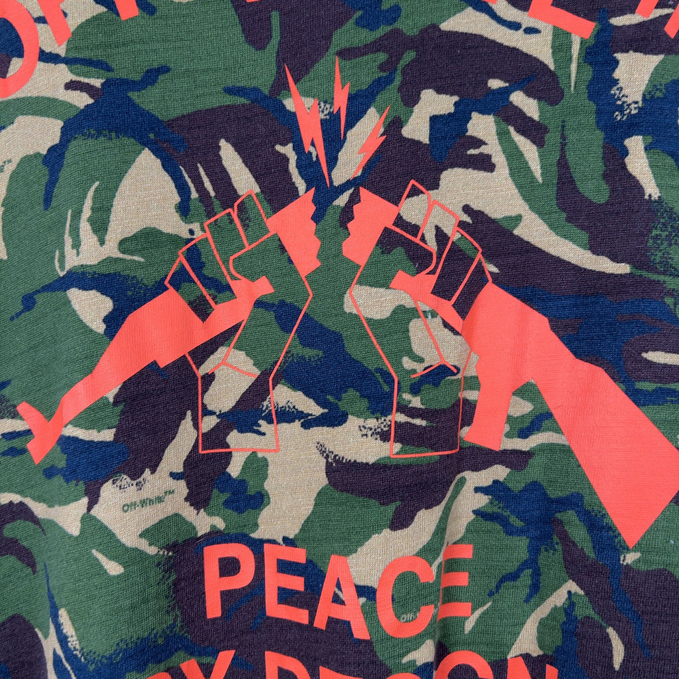 Off-White Camoflauge 'Piece By Design' T-Shirt Size M
