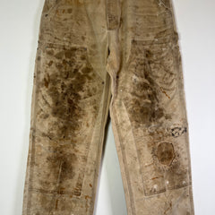 Carhartt Vintage Thrashed Khaki 'Double Knee' Carpenter Pants