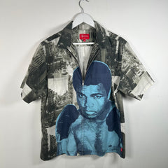 Supreme Muhammed Ali Zip Up Shirt Size M