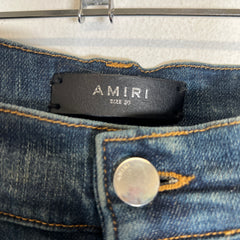 Amiri Dark Wash Indigo Distressed Jeans Size 30