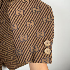 Gucci Diagonal GG Monogram Brown Suit Set