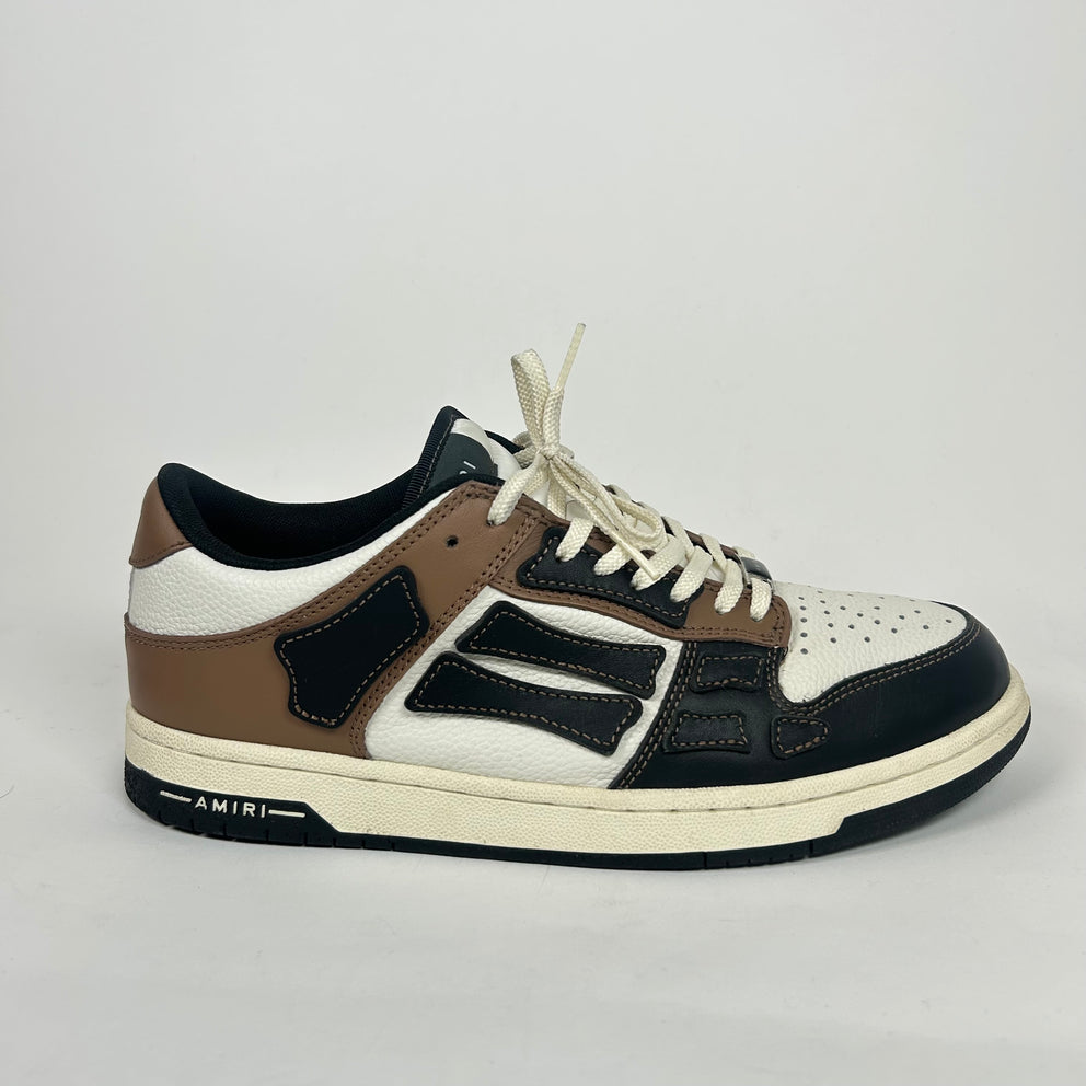 Amiri Mocha Skel Low-Top Sneaker Size 43