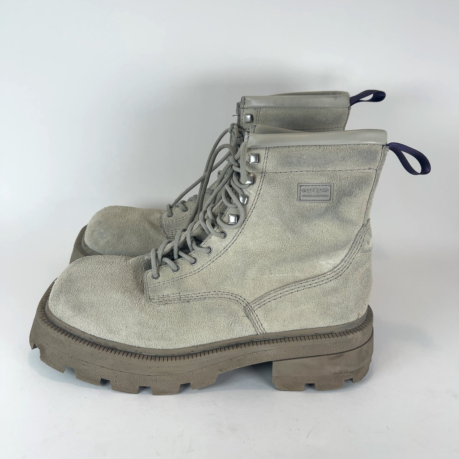 Eytys Suede Combat Platform Boots