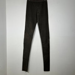 Rick Owens FW11 Limo Dust Blistered Leather Biker Leggings