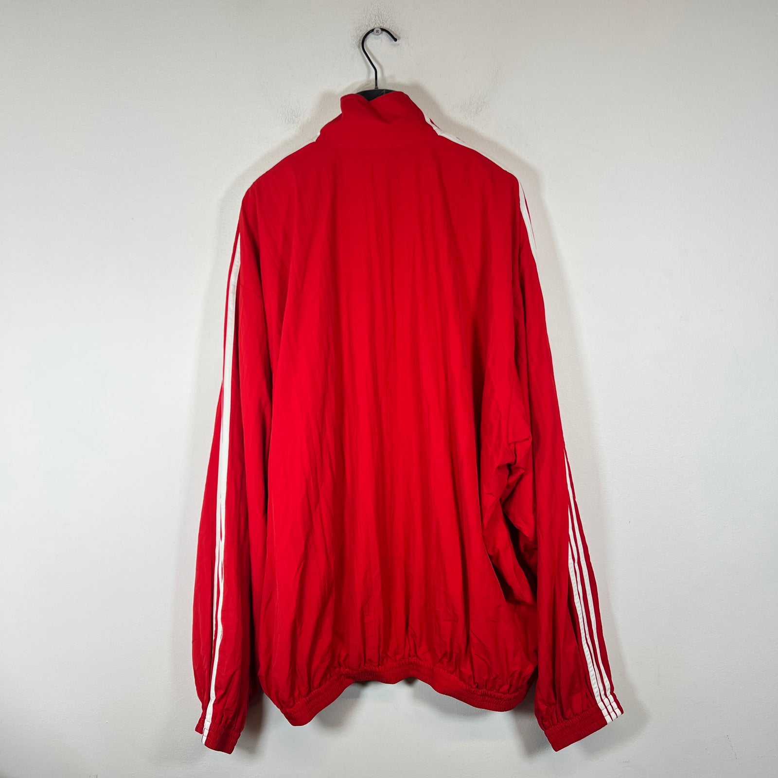 Balenciaga x Adidas Red Striped Nylon Track Jacket Size 3