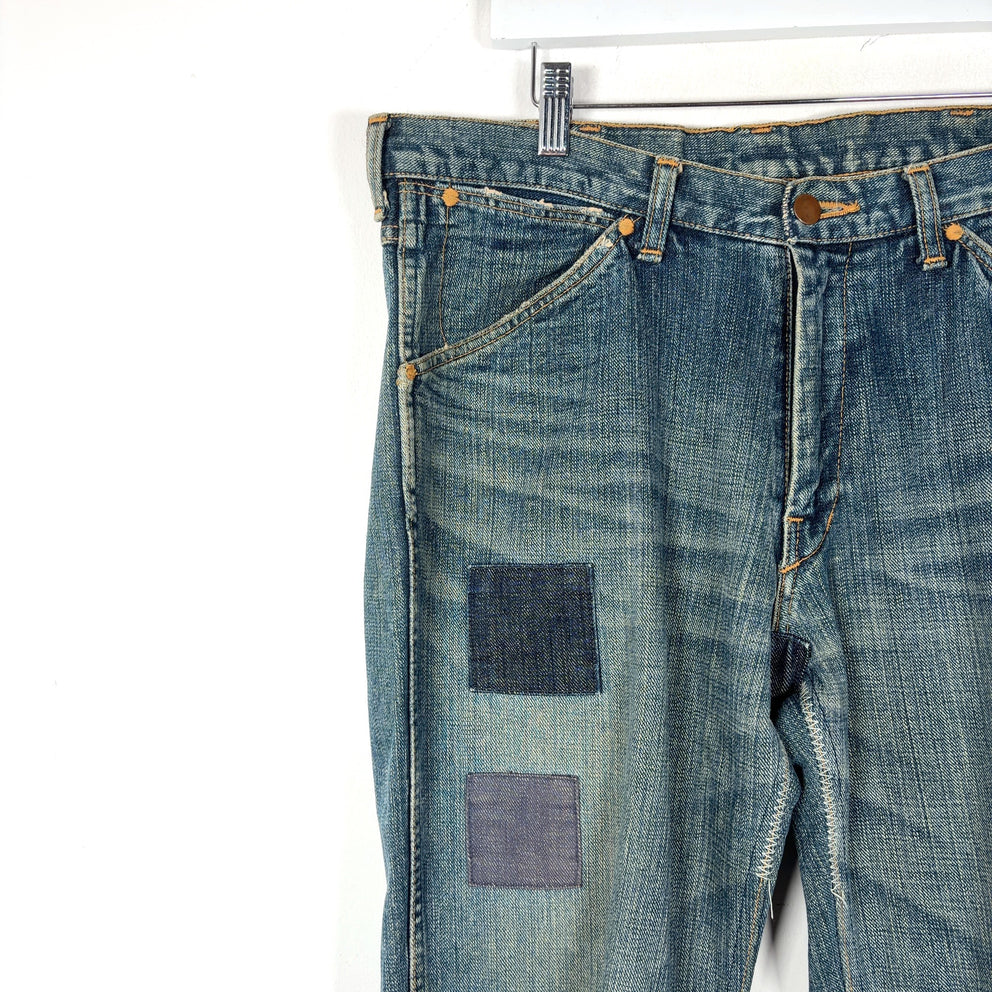 Number (N)ine AW03 'Touch Me I'm Sick' Kurt Cobain Patchwork Jeans