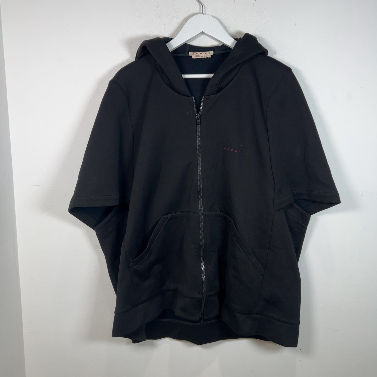 Marni Short Sleeve Technical Oversized Hoodie