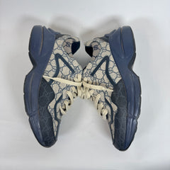 Gucci Navy GG Rhyton Sneaker Size GG 7.5
