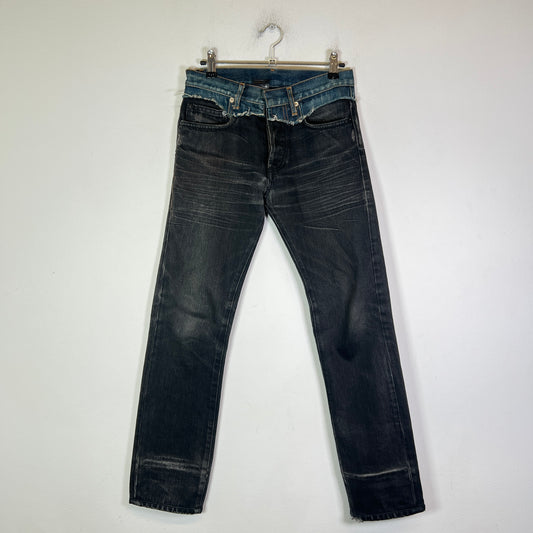Dior Homme AW06 'These Grey Days' Cummerbund Jeans