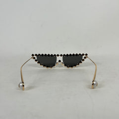 Gucci Metal Pearl Cat Eye Sunglasses