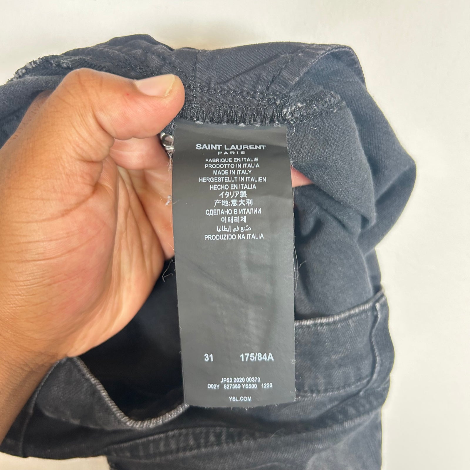Saint Laurent D02 Black Jeans Size 31