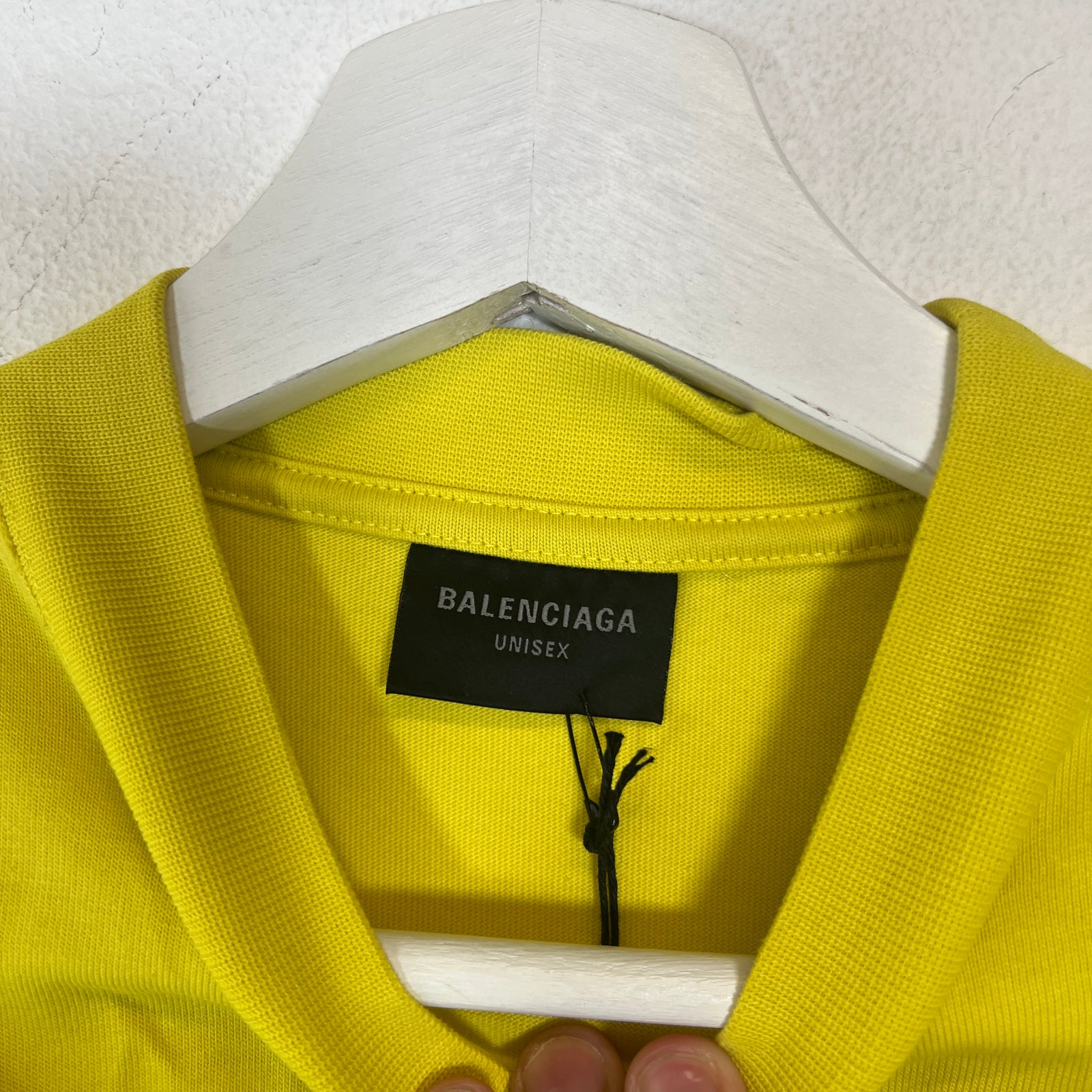 Balenciaga Yellow Darkwave Logo T-Shirt Size 1