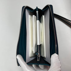 Mcm Long Wallet Deep Teal
