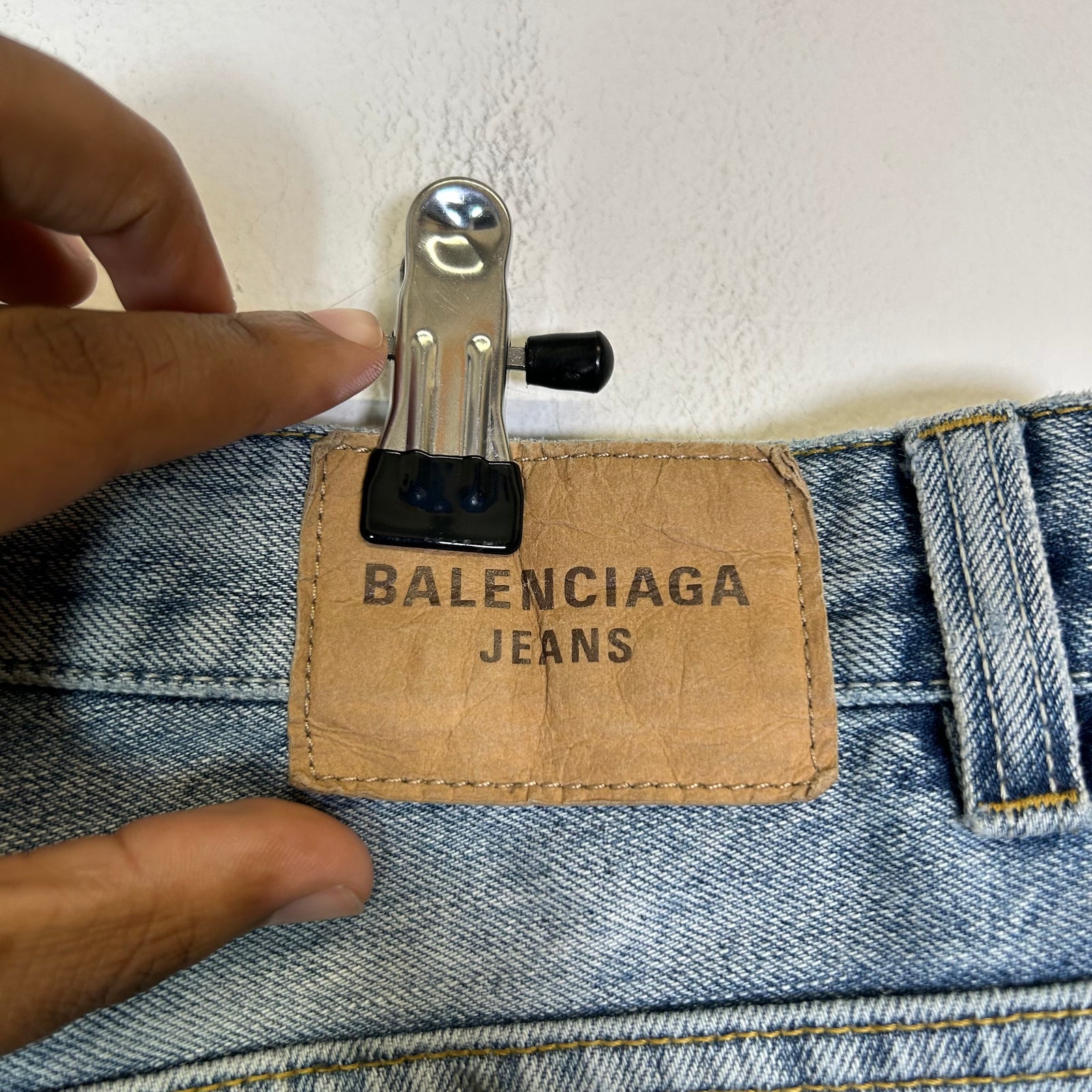 Balenciaga FW22 Lost Tape Flared Denim Jeans
