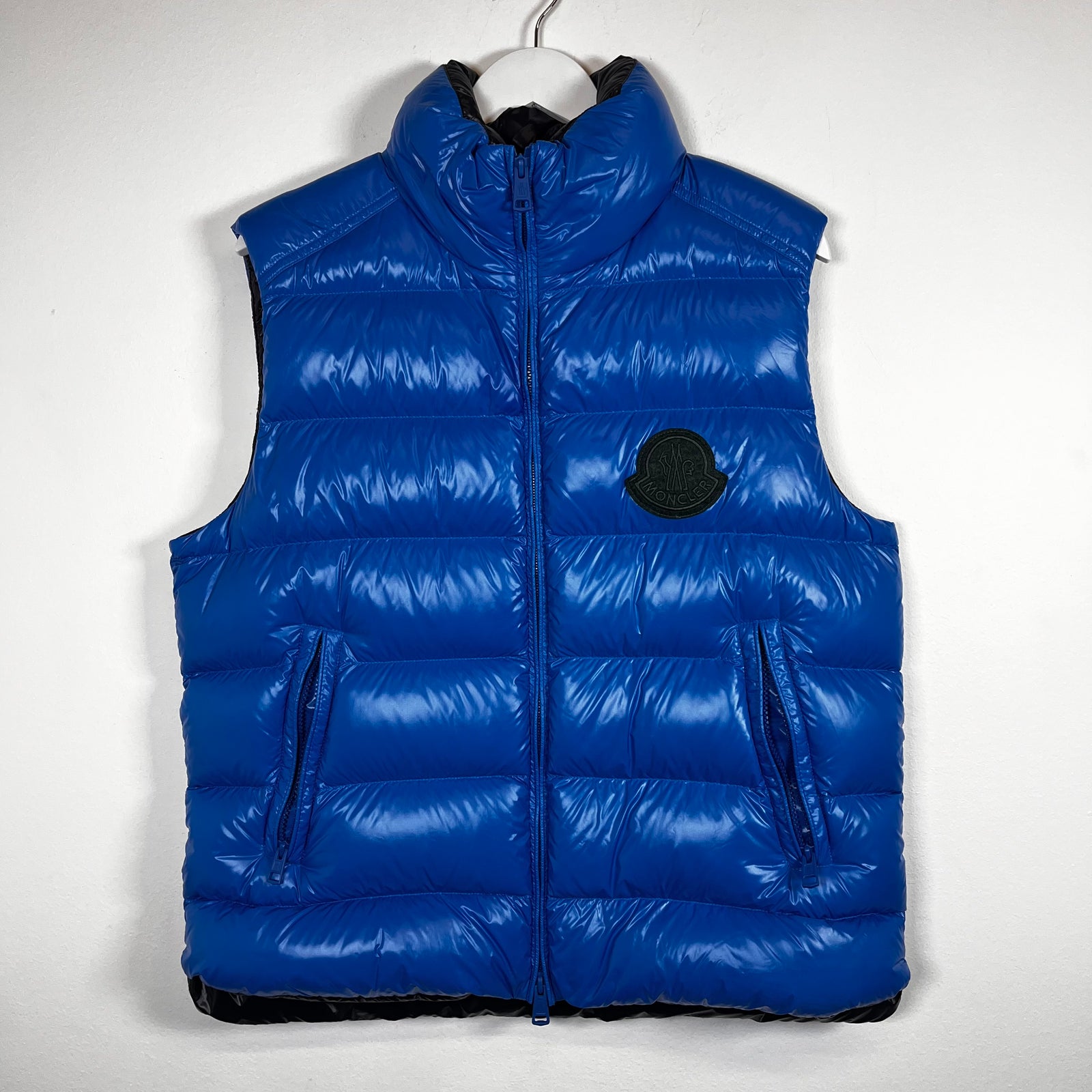 Moncler Blue Puffer Vest Size M
