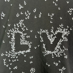 Louis Vuitton Black LV Spread Embroidery T-Shirt Size M