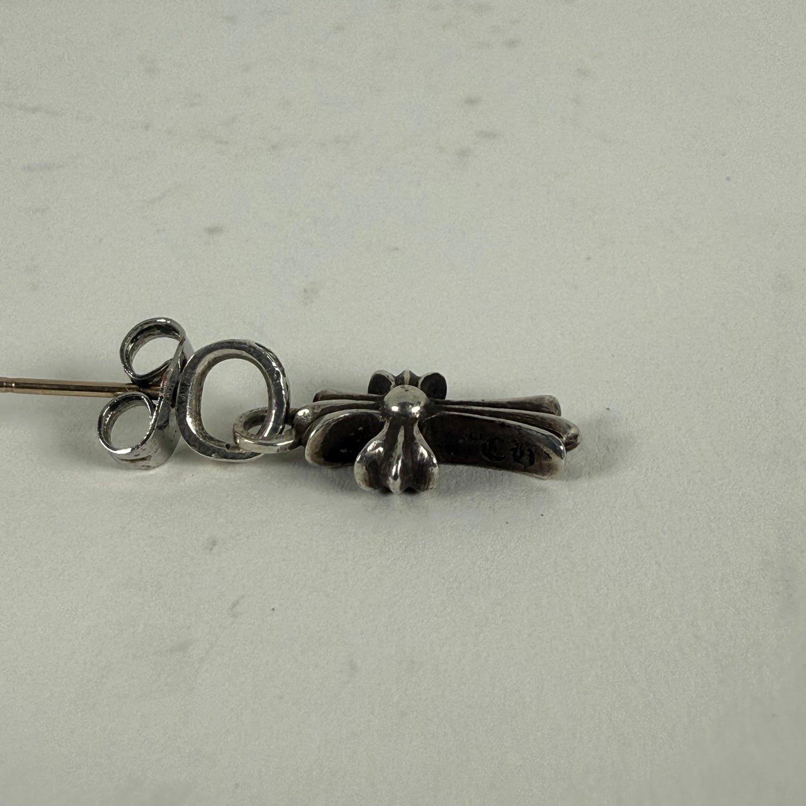 Chrome Hearts Pave Diamond .925 Baby Fat Earring