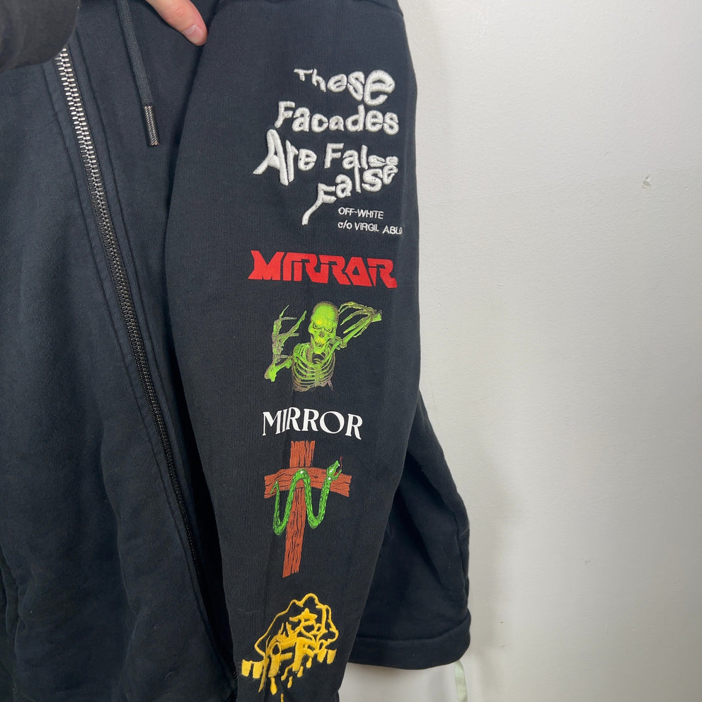 Off-White 'Mirror' Multi Graphic Zip-Up Hoodie