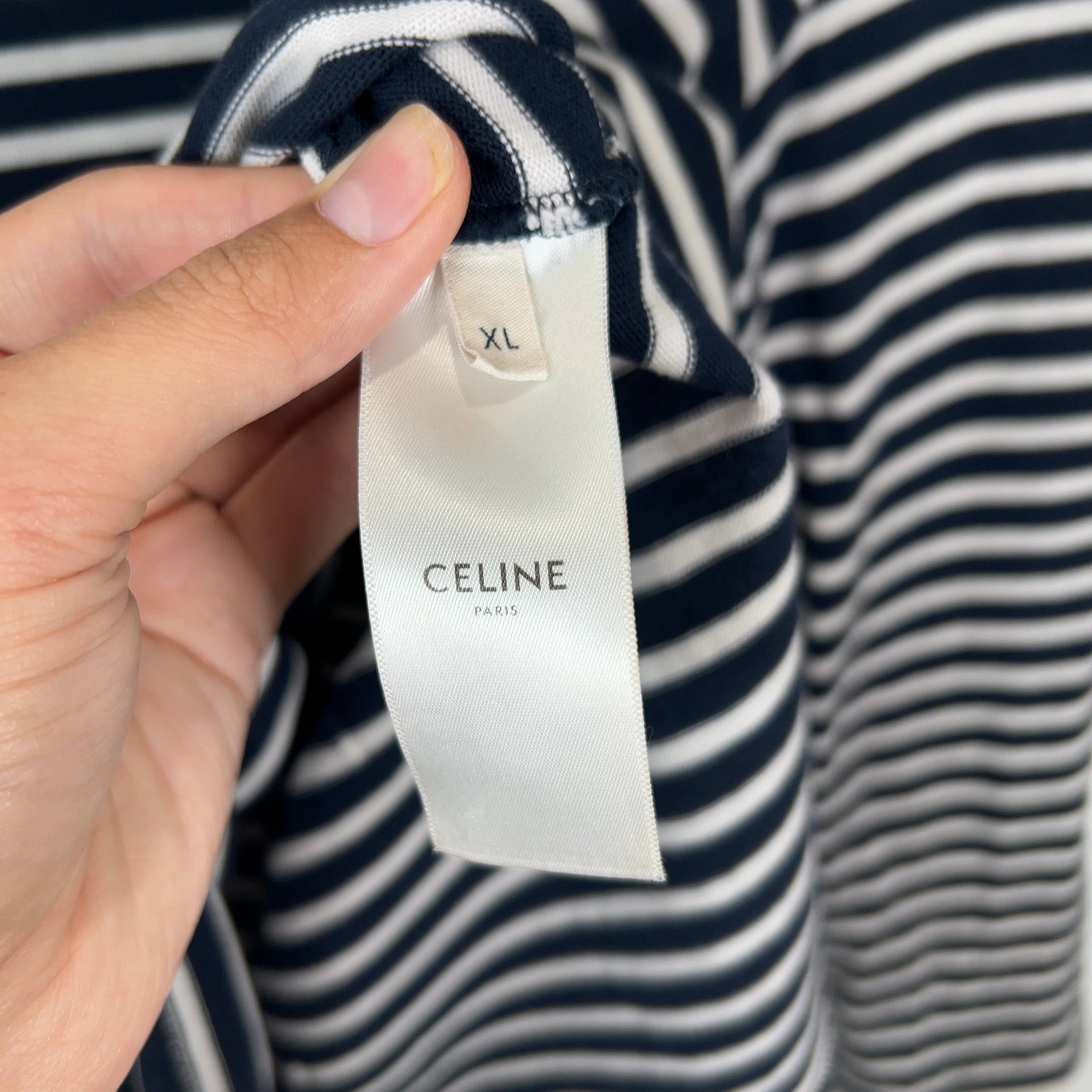 Celine Striped Cotton Longsleeve