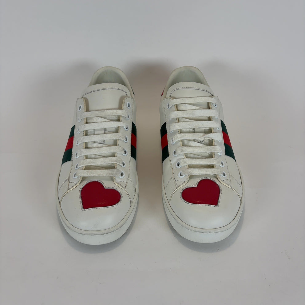Gucci Ace 'Heart' Lowtop Sneakers