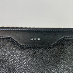 Amiri Pebbled Leather Embossed Pouch