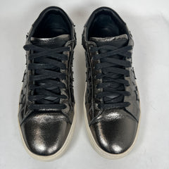 Saint Laurent Metallic Black SL/06 Stars Low Top Sneaker Size 42